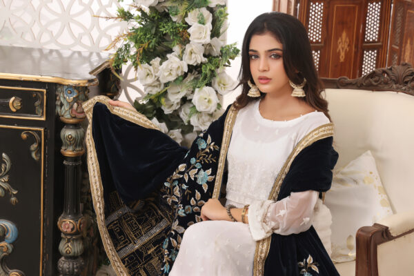 Hadiaeman Embroidered Velvet Collection 23' - Image 4
