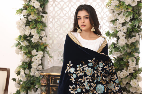 Hadiaeman Embroidered Velvet Collection 23' - Image 5
