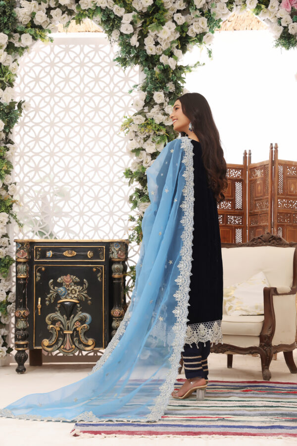 Hadiaeman Embroidered Velvet Collection 23' - Image 2
