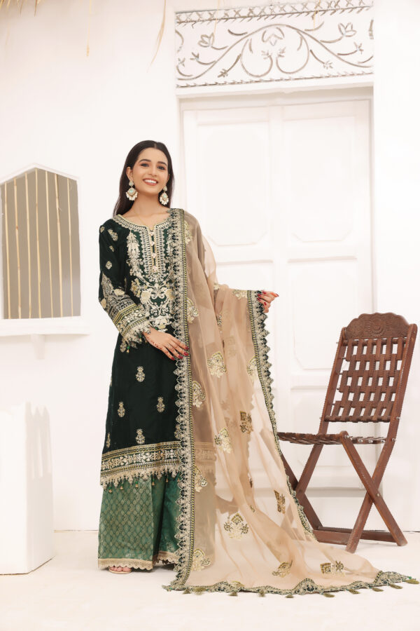 Hadiaeman Embroidered Velvet Collection 23' - Image 3